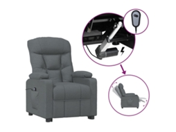 Electric Recliner Chair, Electric Recliner Chairs Vidaxl Cinzeto Tecido