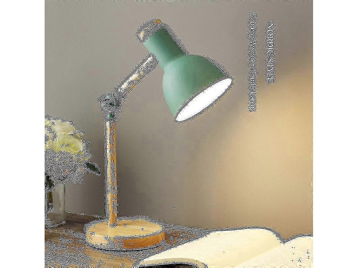 Scandinavian Folding Table Lamp - Wooden Art Iron Frame With Soft Led Lightgreencool White