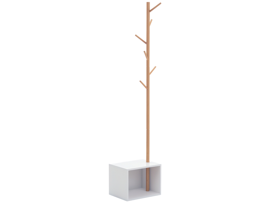Cabide De Pé Com Sapateira Pendurador 40x30x180cm
