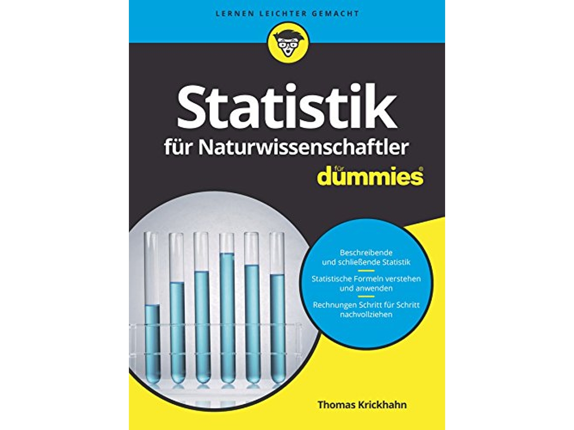 Livro Statistik für Naturwissenschaftler für Dummies de Thomas Krickhahn (Alemão)