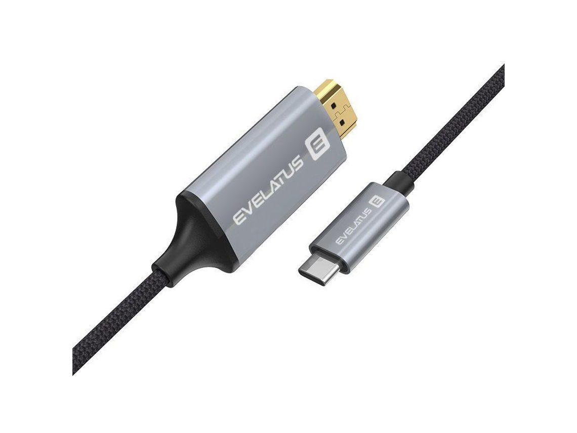 Cabo Dados Evelatus HDMI/Type-C TPC04 Black