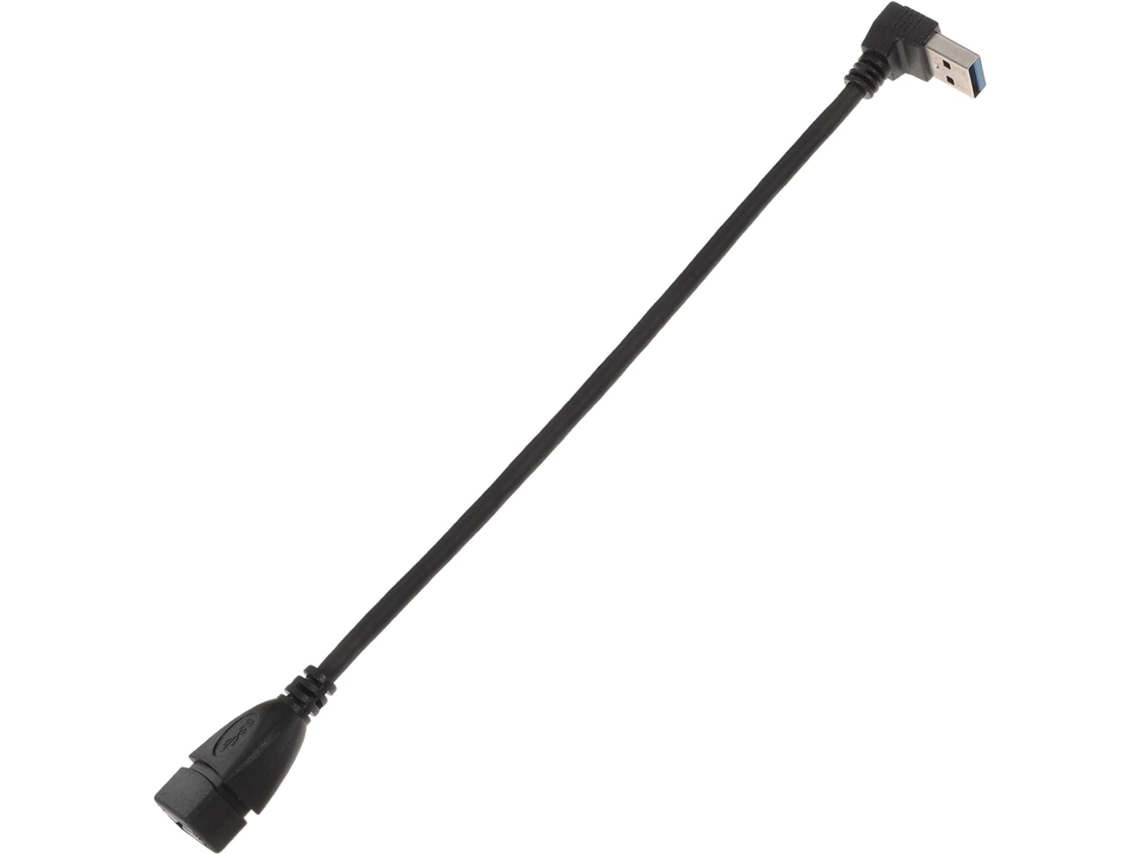 Cabo Extensor Usb Com Adaptador Voltado Para Baixo, Conector Macho E Fêmea Para Dispositivos Usb. Cabo Extensor Usb Com Adaptador Volta Gokoco