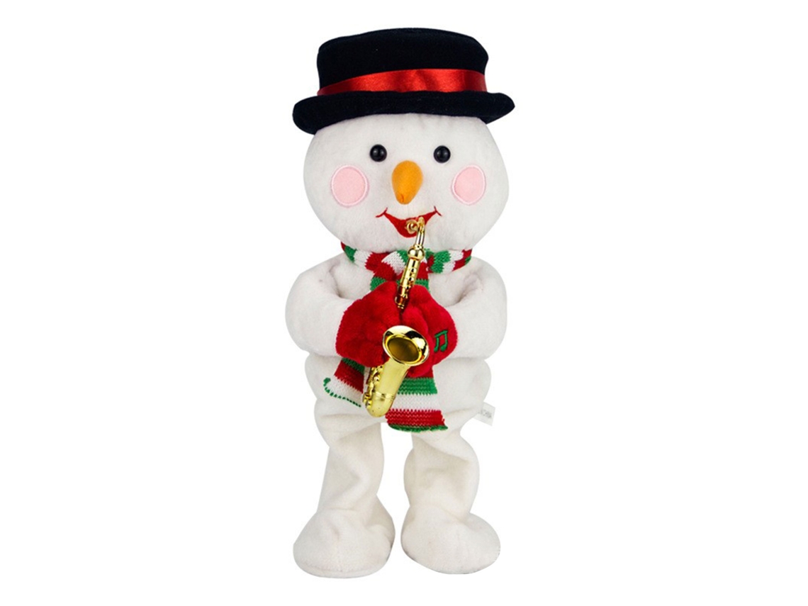 Boneco de Natal de Pelúcia com Música e Animais LAXISCREED