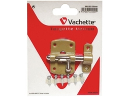 Fechadura Targette Vachette Parafuso Redondo Niquelado 40 Mm 5 Pinos 2 Chaves Incluídas