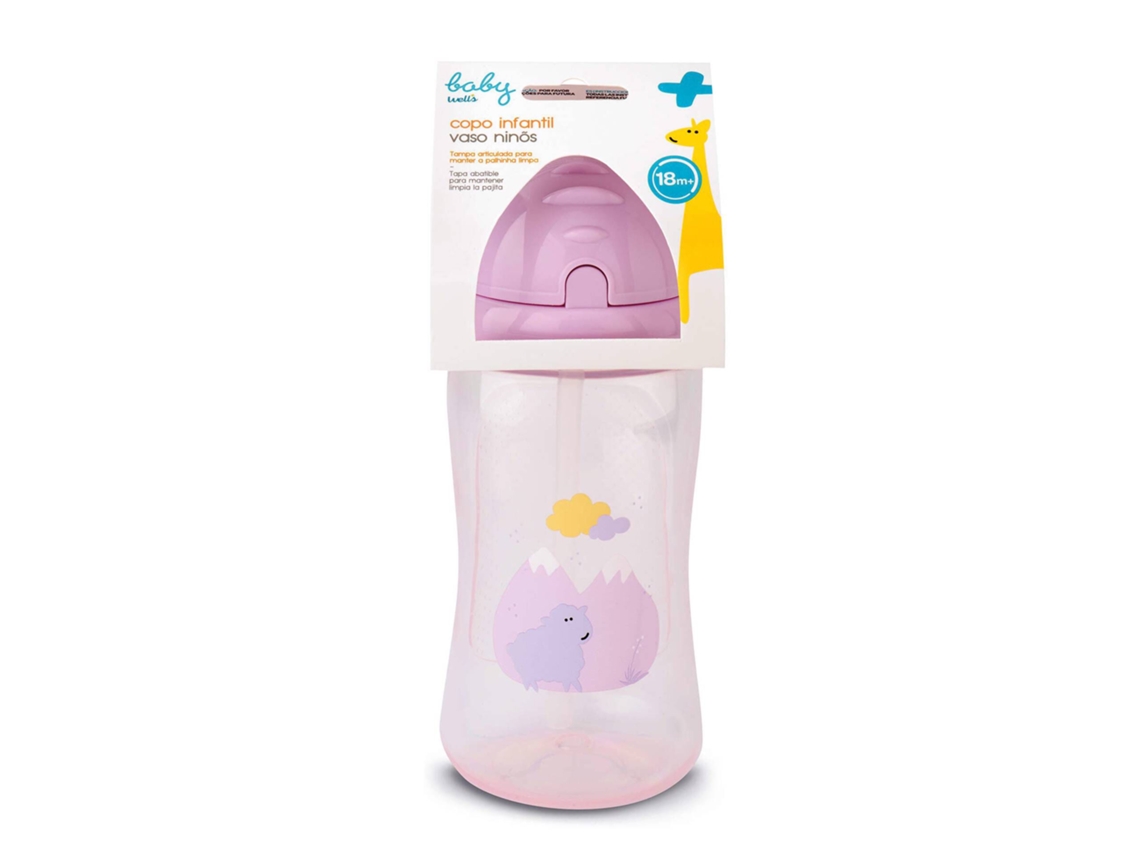 Copo com Palhinha Lilás BABY WELLS