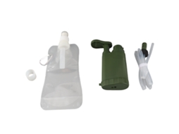 Filtro de Água Manual de Campismo com Bolsa 480ml