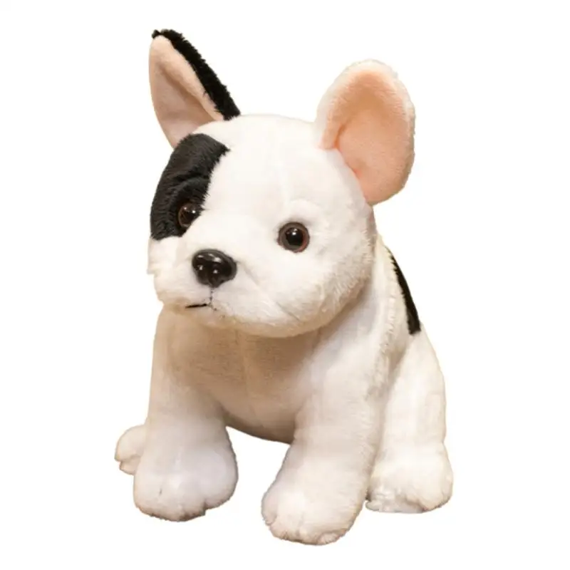 (20 Cm) Brinquedo De Pelúcia Bulldog Inglês, Bulldog Inglês De Pelúcia Realista