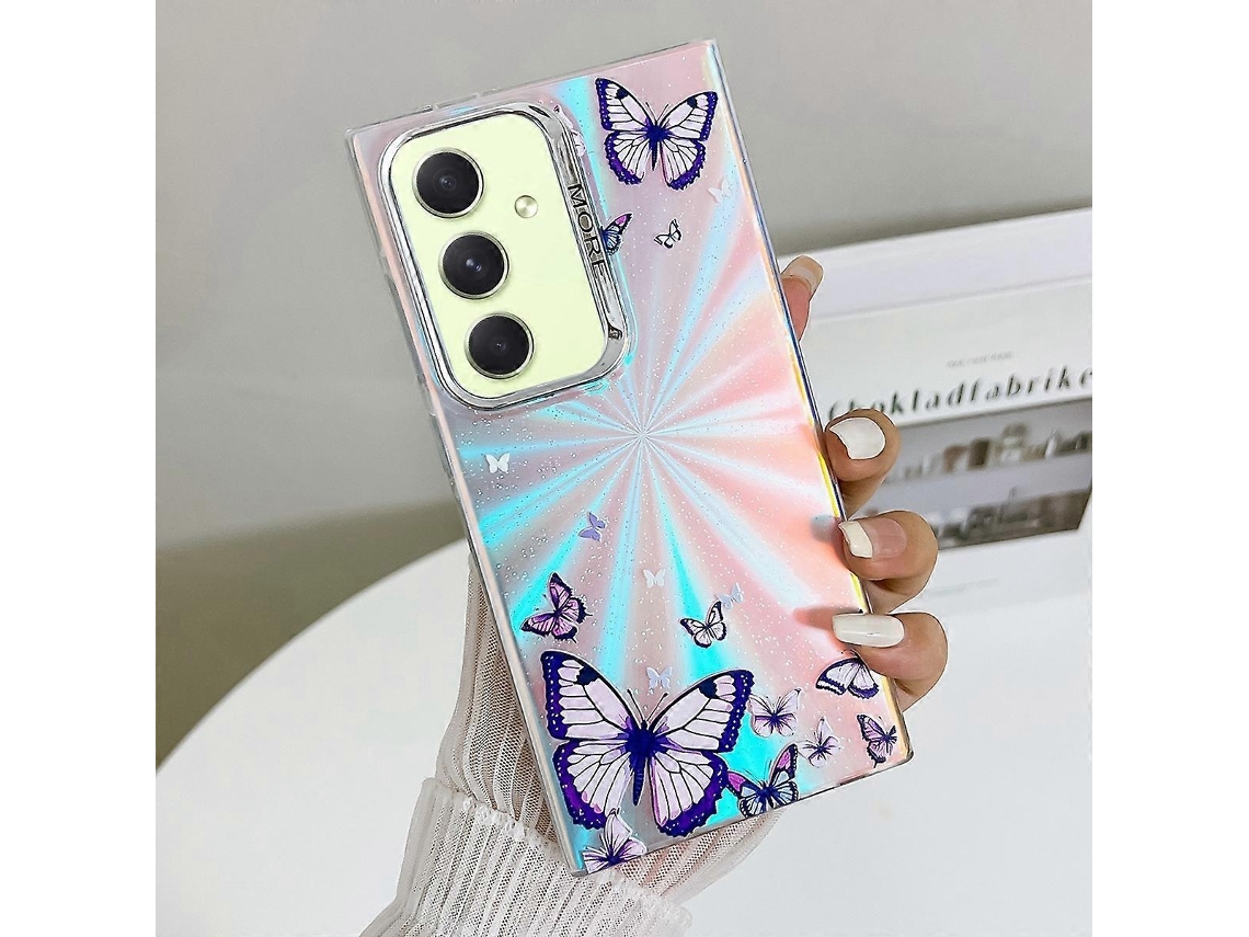 Capa De Celular Estilo Borboleta Com Galvanoplastia A Laser