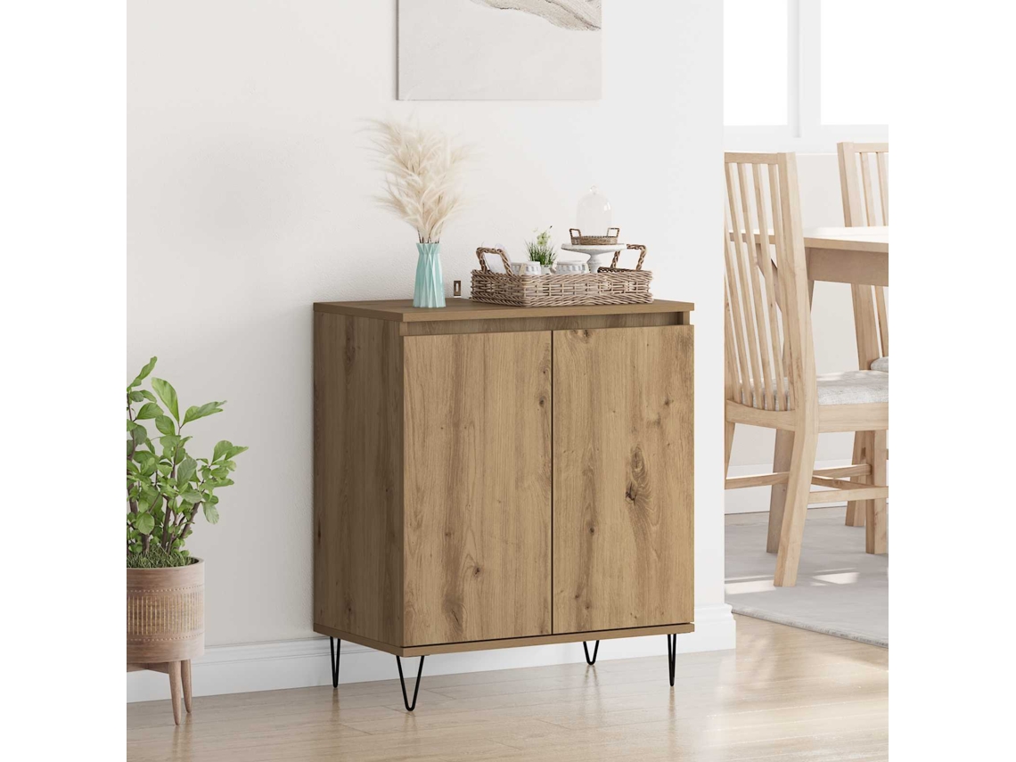 Vidaxl Buffet Carvalho Artesanal 60 X 35 X 70 Cm Derivados De Madeira