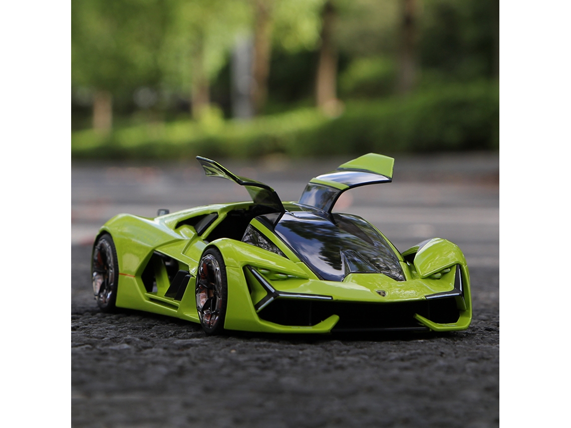 1:24 Lamborghini Terzo Millennio Carro Esportivo de Liga Metálica, Modelo Estático, Brinquedo Colecionável para Adultos MDUG (verde)