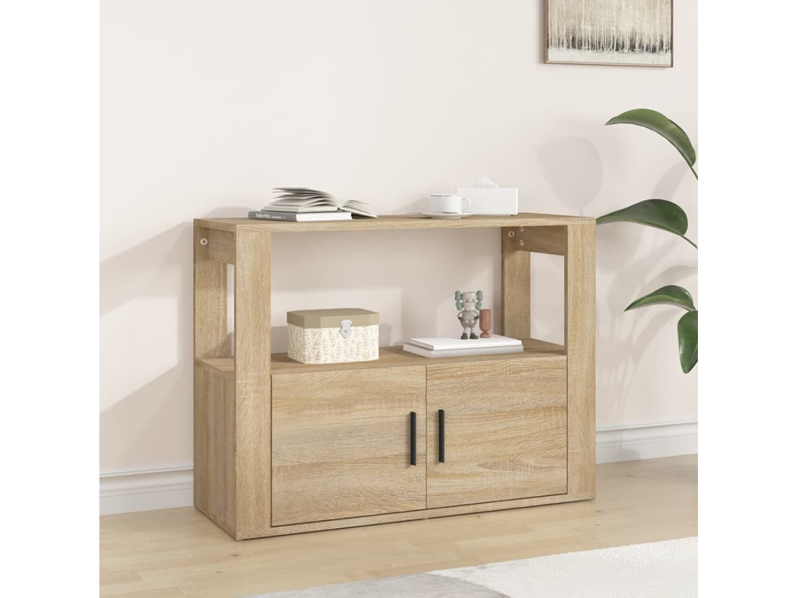 Aparador 80x30x60 cm Derivados de Madera de Roble Sonoma
