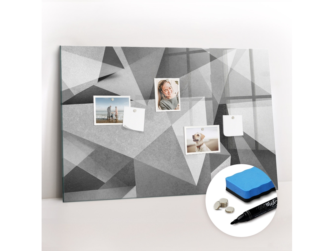 Quadro Magnético De Parede Abstração 3d Para A Cozinha Espelharte (90x60 Cm)