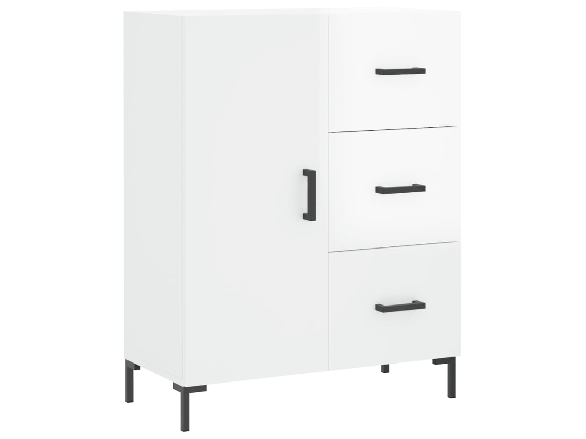 Aparador 69,5x34x90 cm Madeira Processada Branco Brilhante MAISON EXCLUSIVE