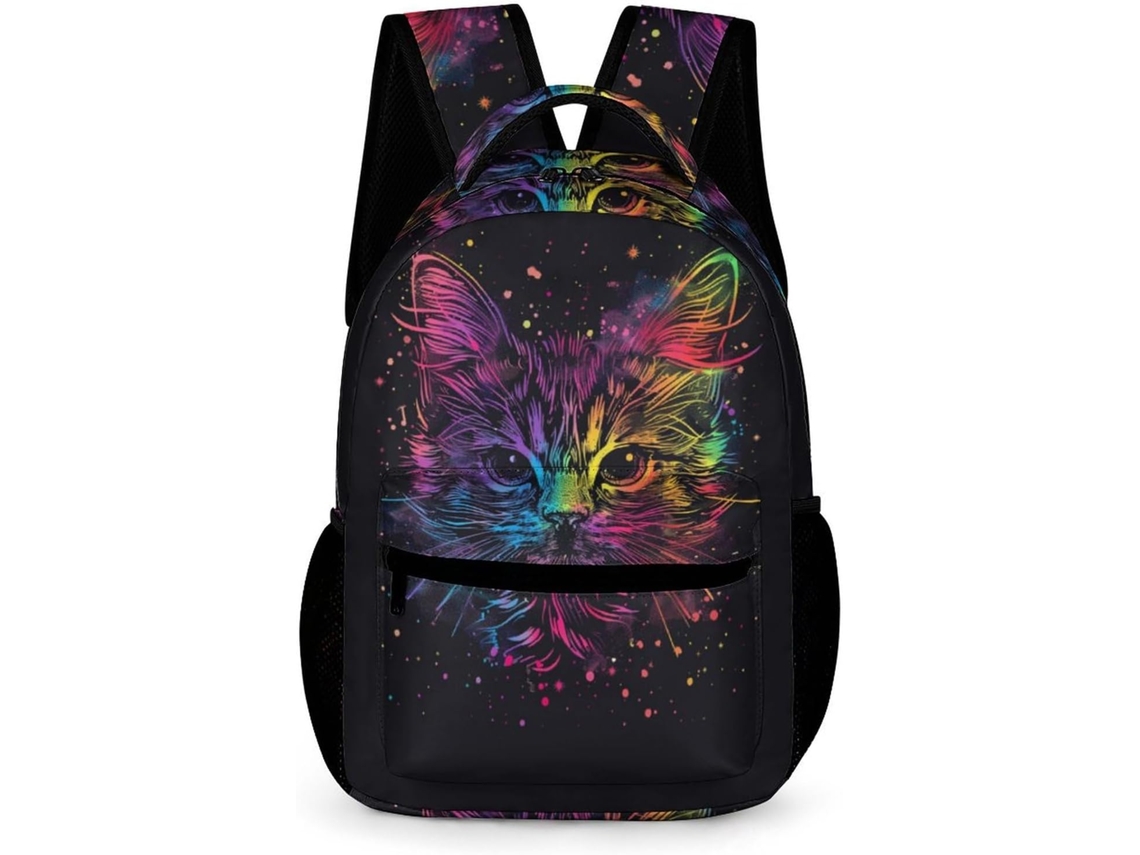 Mochila Infantil Para Meninas, Escolar Com Estampa Gatinho Meninos Gato Crianças Do Ensino Fundamental De 6