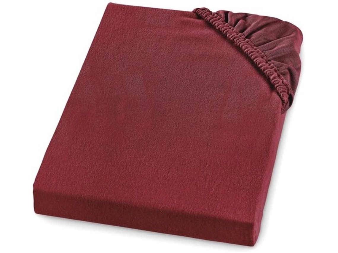 Lencóis - Flanela - Feito Na Alemanha - Vermelho - 100% Algodão - Lavável Até 60 Graus - Apropriado Para Colchões Até 23 Cm De Altura