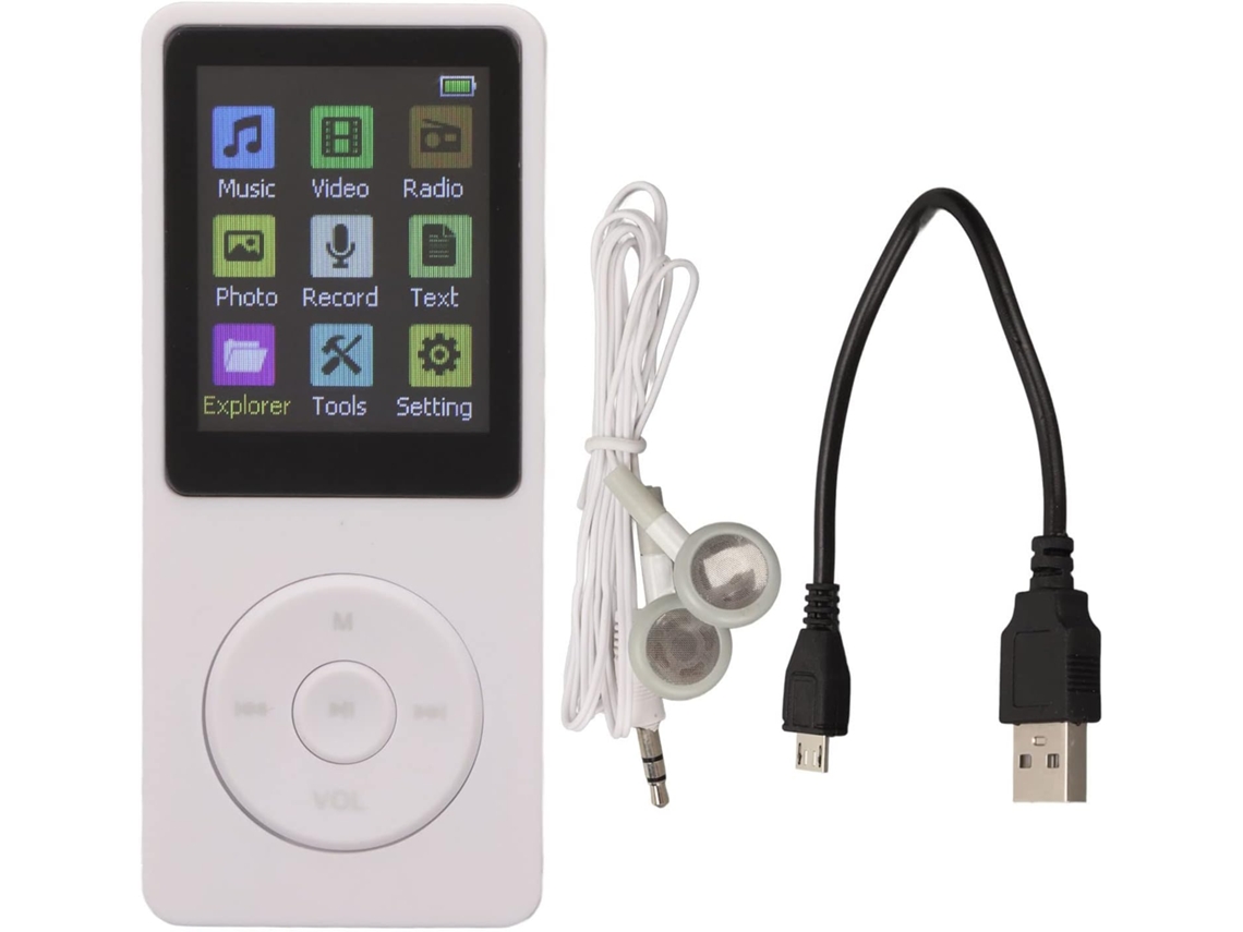 Reprodutor De Música Digital Mp3 Mp4, Compatível Com Cartões De Memória Pequenos, Tela Lcd Fina De 1, 8 Polegadas Com