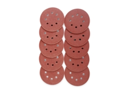 100 Discos De Lija Flocking De 5 Pulgadas Con 8 Agujeros, 60-150 Grit Para Muebles Y Automoción, 20 Unidades De Cada Tipo