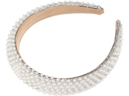Tiara Barroca Com Pérolas E Strass Para Mulheres, Leve E Não Deformável.