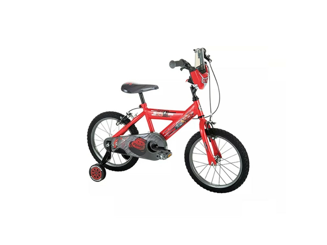 Bicicleta Infantil Huffy 21781w Disney Cars (roda Insuflável - Vermelho - Aço)