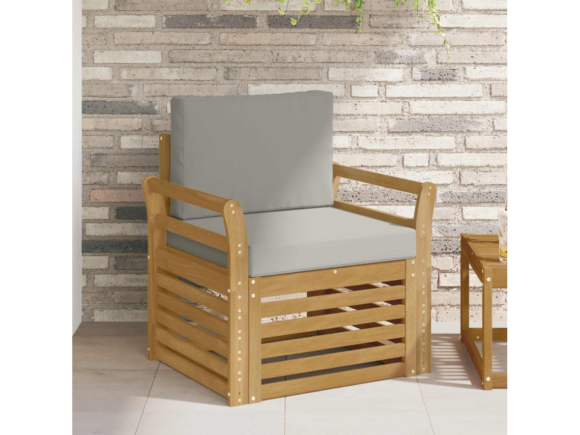 Vidaxl Conjunto De Sofás Para Exterior Poliéster Branco