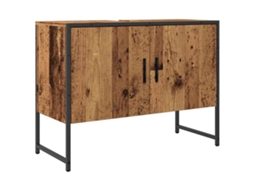 Bathroom Sink Cabinet, Bathroom Sink Cabinets Vidaxl Marrom Madeira Processada (n/a)