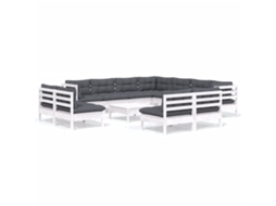 Garden Lounge Set, Garden Lounge Sets Vidaxl Branco Madeira De Pinho (n/a)