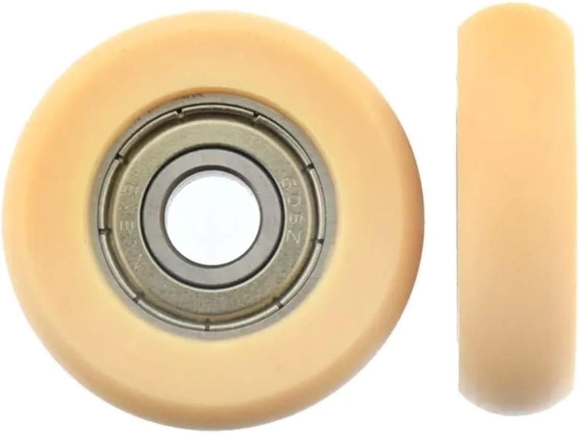 Conjunto De 10 Roletes Roda Redondos Pom Com Rolamento 608zz Para Móveis, Furo De 8mm E Diâmetro Externo 36mm Para