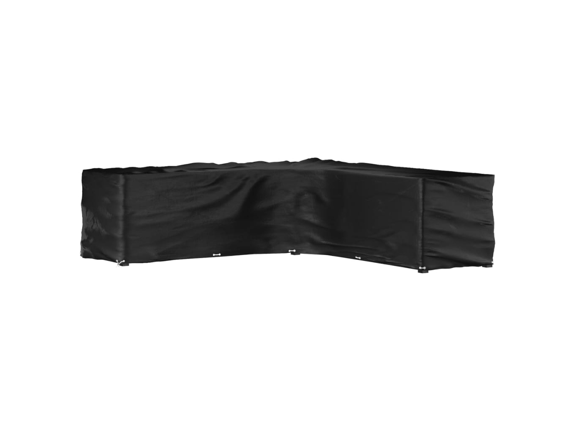 Vidaxl Capa Em Forma De L P/ Mobília De Jardim 20 Ilhós 300x300x90 Cm