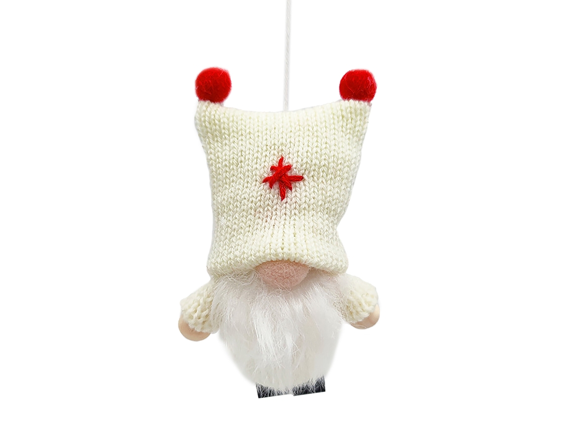 Laxiscreed Boneca De Natal De Malha Sem Rosto Com Chapéu De Bola Dupla Para Decoração Natalícia