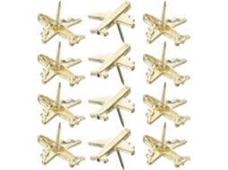 Alasum 36 Peças de Avião em Metal Dourado para Decoração Quadro Cortiça, Construção Robusta E Design Criativo Para