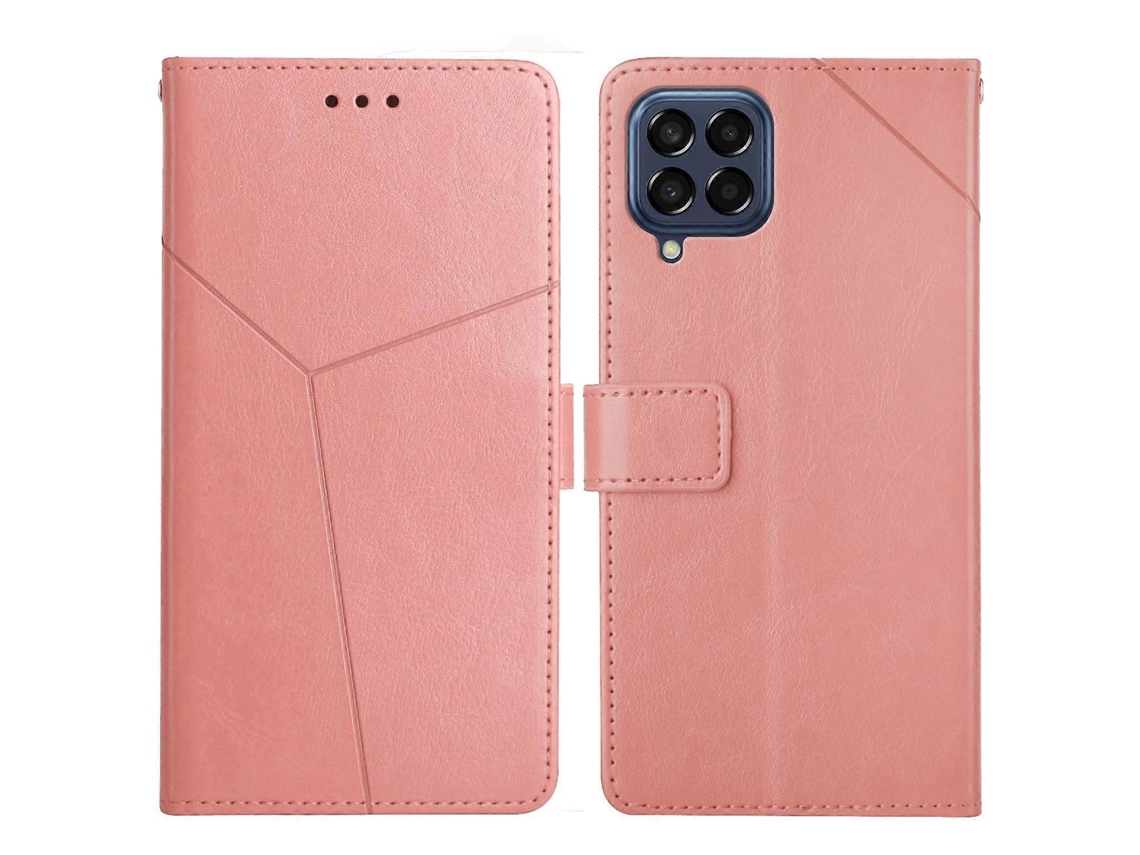 Capa De Couro Flip Horizontal Com Costura Y Para Samsung Galaxy M33