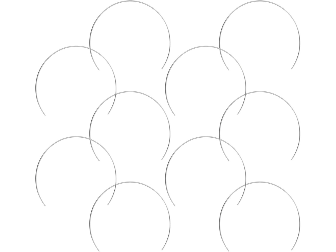 Conjunto De 10 Aros Semicirculares De Metal Feitos À Mão, Com 15 Cm (5,91 Polegadas) De Diâmetro.
