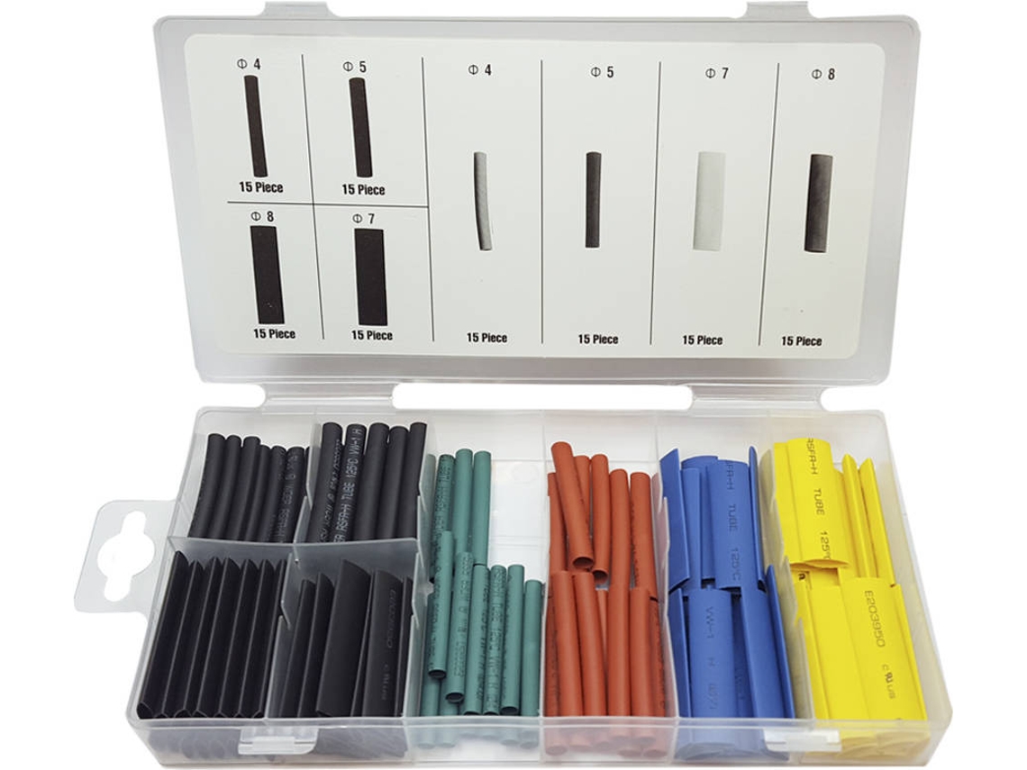 Set De 120 Mangas Termo Retráctil BENSON TOOLS Varias Cores E Tamanhos