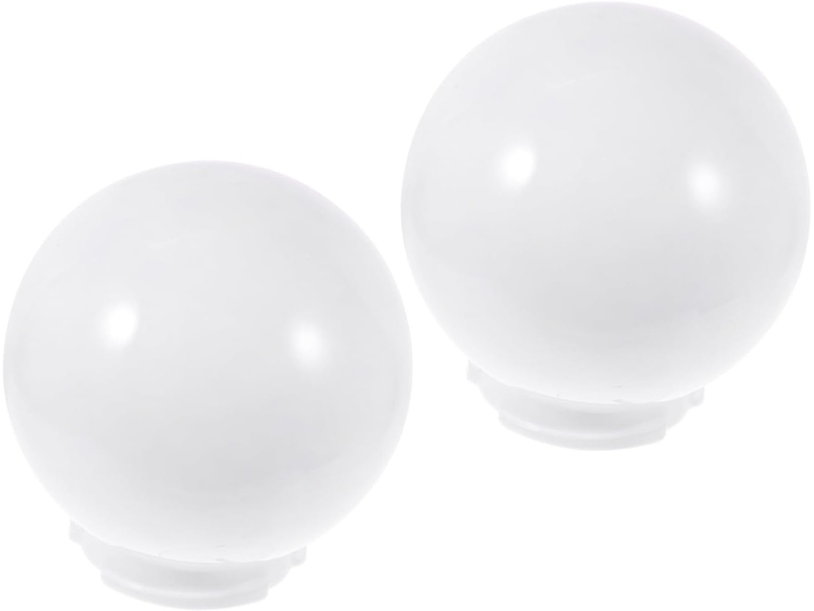 2 Bolas De Acrílico Brancas, Montagem Em Poste, Substituição Para Iluminação Externa, Instalação
