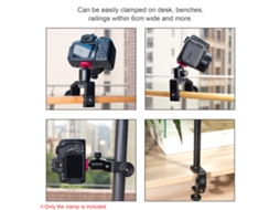 Universal C clamp Multifunctional Aluminum Alloy C Clamp Mount With 1/4 Inch Screw For Camera Microphone Video Light LAXISCREED