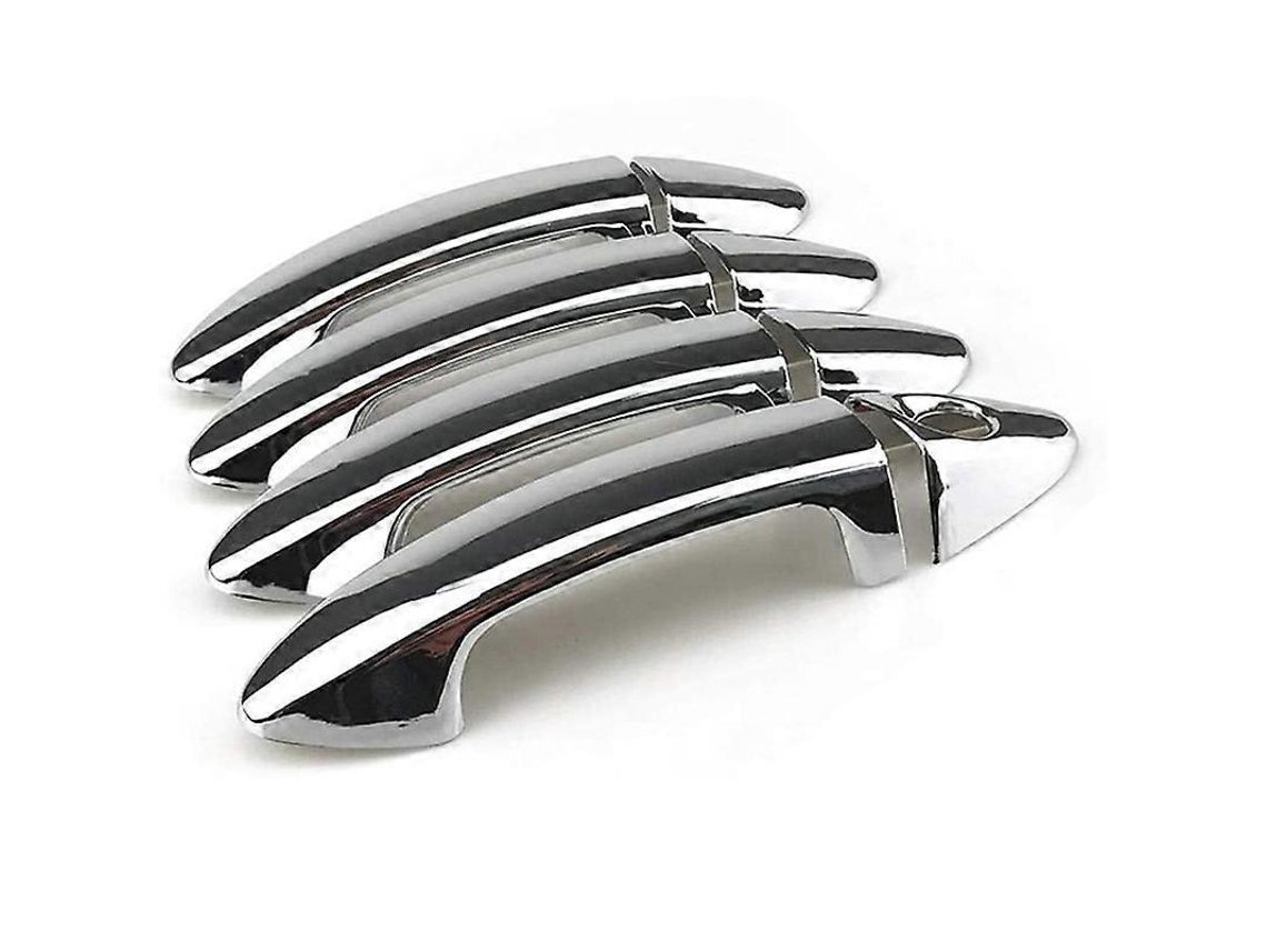 Car Exterior Door Handle Cover Sticker For Fiesta 2009 2012 Accessories Silver