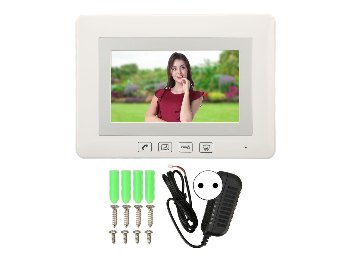 Sistema de Intercomunicação com Vídeo Fio 7polegadas Lcd Digital para Escritório