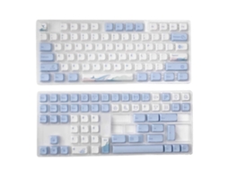 Teclado Mecânico Azul Claro De 133 Teclas Com Sublimação Personalizada. Teclados E Teclados Numéricos. Ly Ebike