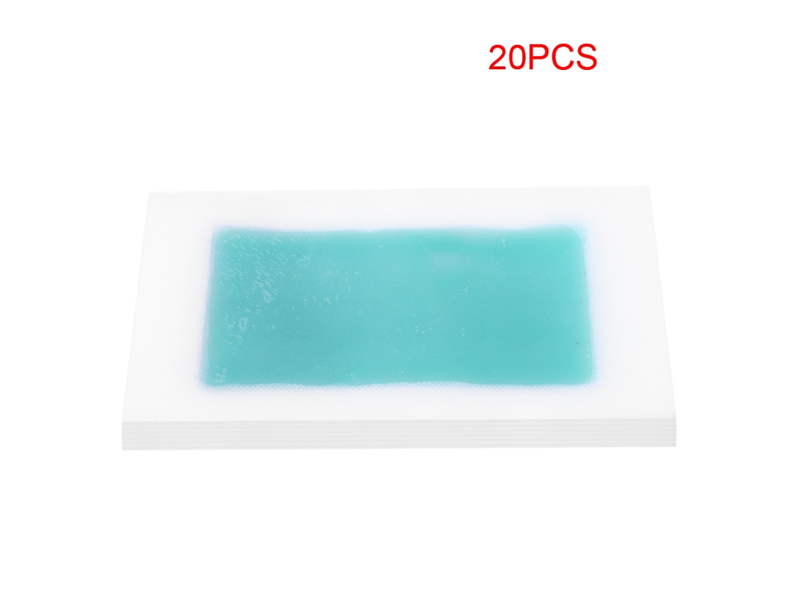 20pcs Papéis De Cera Depilatória De Duas Faces Para Perna E Axila (aloe) - Hipoalergênico E Rápido