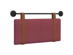 Conjunto 1 Cabeceira Suspensa Vidaxl Vermelho Couro Sintético (90 X 55 X 5 Cm)