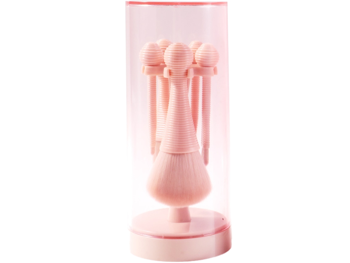 Pincéis de Maquiagem 5 Conjuntos Profissionais Denso Suave Pó Macio Blush Sombra Base Corretivo Iluminador Pincel Completo UISAVE