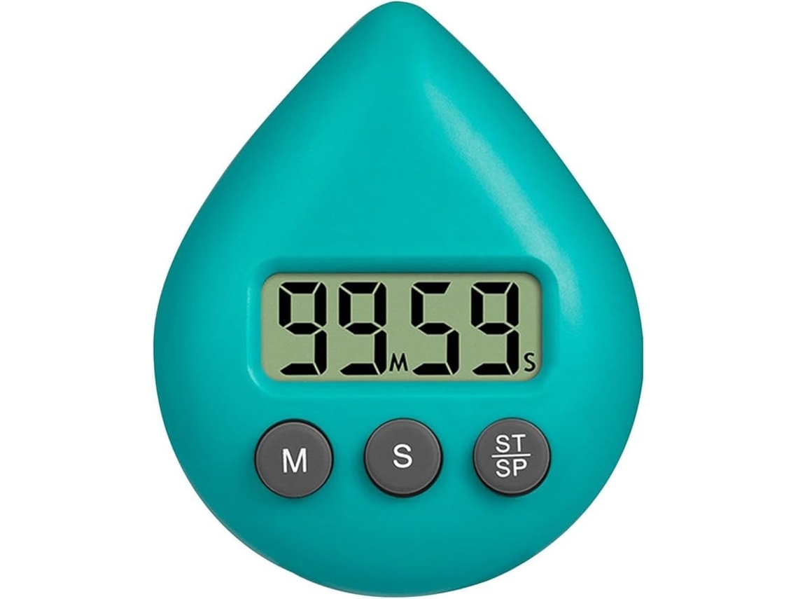 4 Peças Timer Digital, Verde, Lcd, Portátil, Para A Cozinha E Escritório