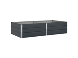 Conjunto 1 Vaso De Jardim Vidaxl Antracite Aço (195 X 100 X 45 Cm)