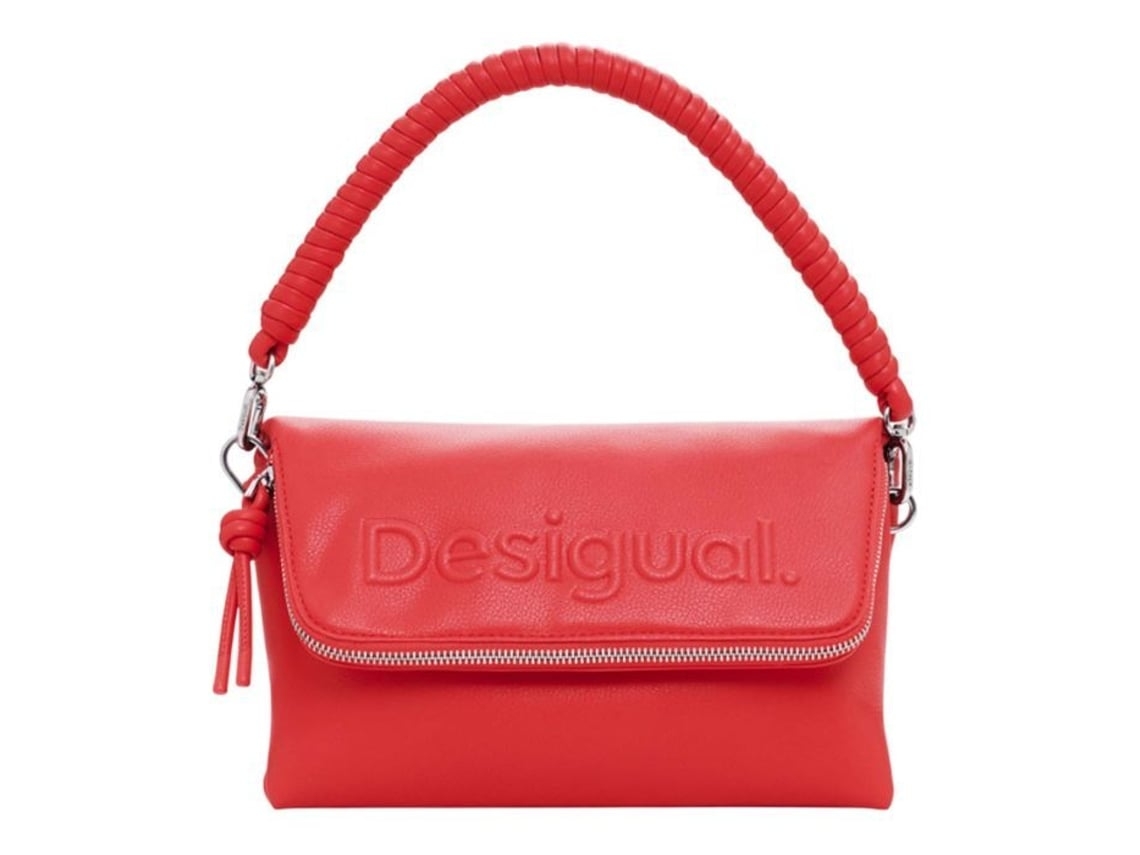 Mala De Ombro De Mulher Desigual Sacola Clara Venecia Cora Transversal Pele Sintética Vermelho (Outlet Caixa Aberta - 12 Cm)