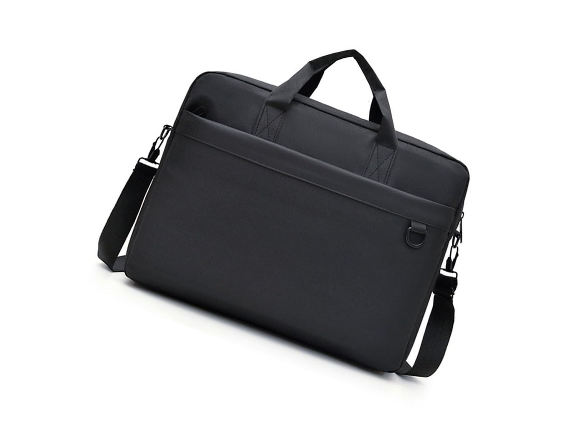 Bolsa Para Laptop De 15 Polegadas Para Uso Diário No Escritório, Com Exterior Em Tecido, Compartimento Acolchoado E Alça De Ombro.