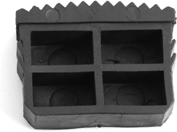 Pés De Escada - 2 Unidades/par Borracha Antiderrapantes Para Degrau, Almofada Proteção Os P És, Preto