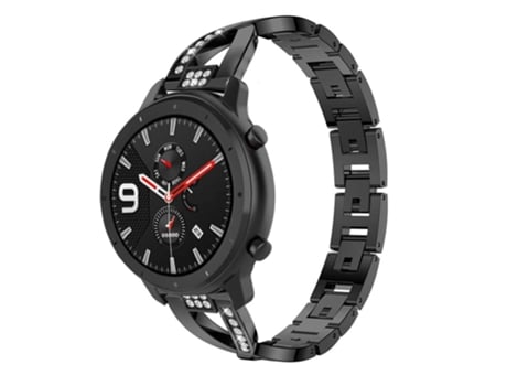 Bracelete Pulseira Aço Luxury para Ticwatch Gth Preto