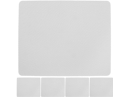 Jogo De 5 Peças De Mousepad Sublimado Para Computador, Antiderrapante, Em Borracha Branca, Perso Gokoco