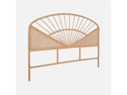 Cabeceira Para Cama De Vime Natural E Cana, Natural