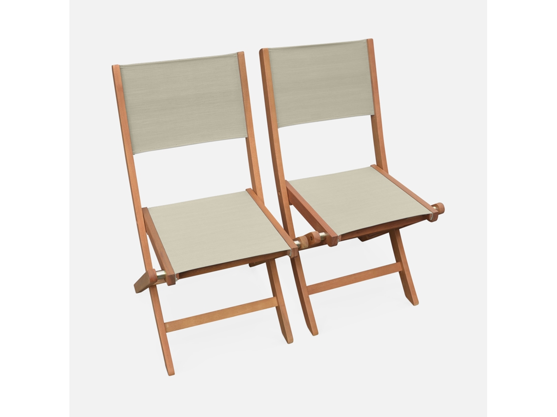 Conjunto de Cadeira de Mesa de Jardim SWEEEK Almeria (Cinzento)